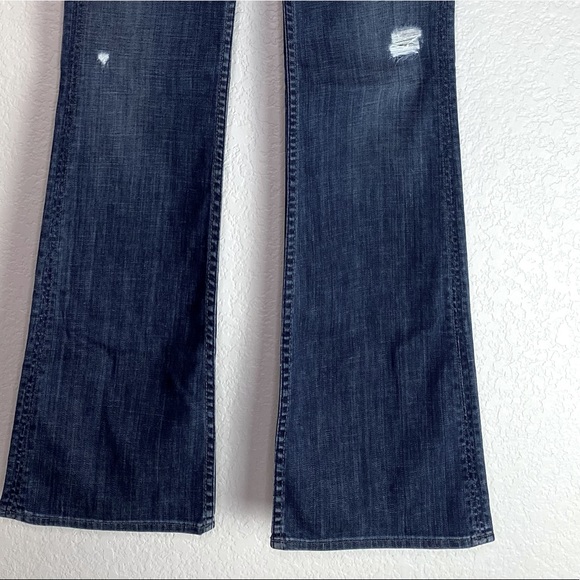 HUDSON JEANS Distressed Signature Flap Pocket Bootcut Jeans Denim Size 26 - Picture 5 of 16